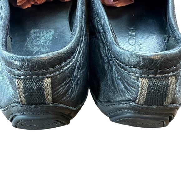 Coach Liam Driver Loafers Black Signature Jacquard Logo Print Coach Slide Sz 8.5 - Picture 13 of 16